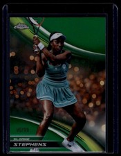 2025 Topps Chrome #102 Sloane Stephens Green Refractor