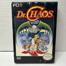 Dr. Chaos (Nintendo NES, 1988) CIB Complete In Box! W Game and Manual! Tested!