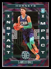 2020-21 Panini Illusions #8 LaMelo Ball Instant Impact Emerald Charlotte Hornets