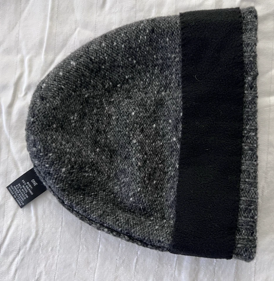 Gorros de invierno para hombre, 2 x algodón/acrílico Neff y el negro es una mezcla de lana. Foto 3 de 4