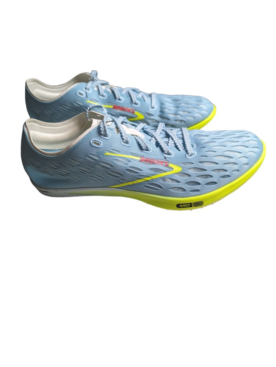 Size 9 Brooks ELMN8 7 Mens Running Track Blue Shoes Spikes