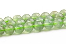 4MM Genuine Natural Transparent Green Apatite Beads Grade AAA Round Loose Beads