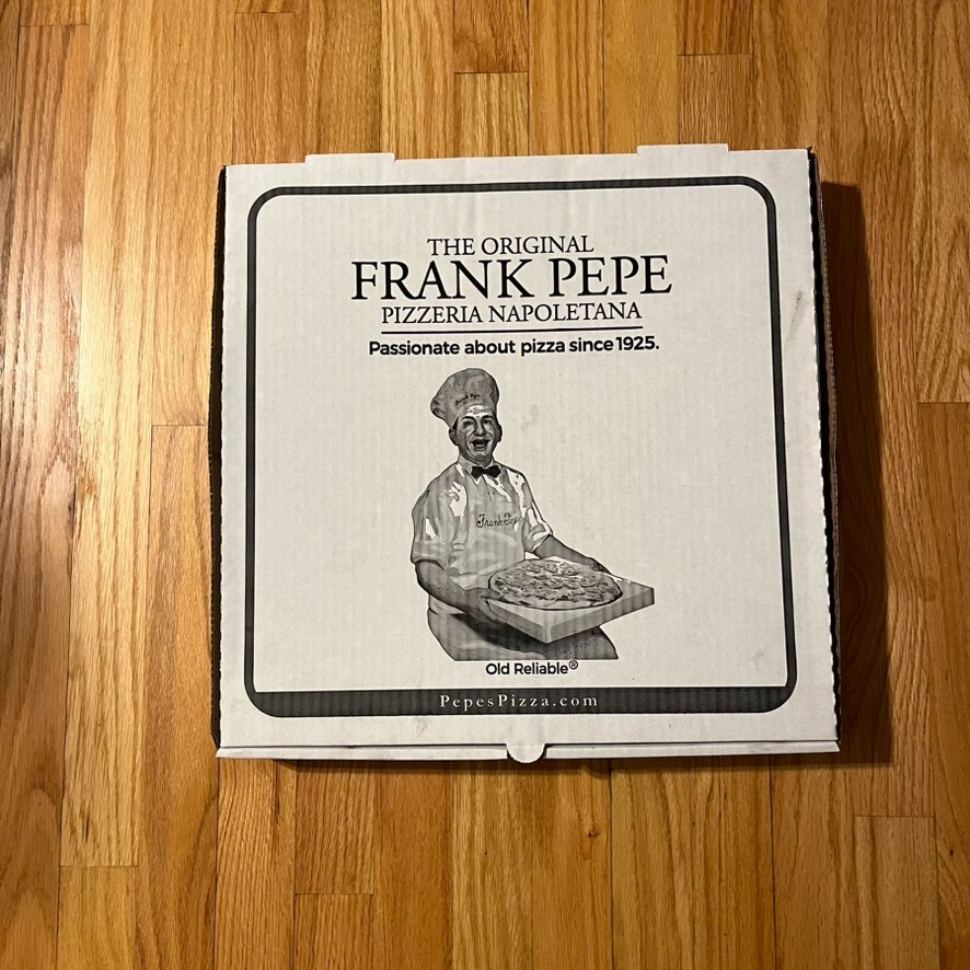Frank Pepe Pizzeria Napoletana Pizza Box Pepe's New Haven CT