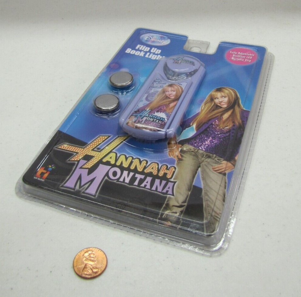 ディズニー ハンナモンタナ ランプ New DISNEY HANNAH MONTANA Flip Up Book Light Fully