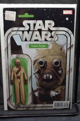 Star Wars #8 Tusken Raider Action Figure Variant Marvel 2015 Vader Luke Leia 9.0