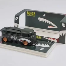 1/64 VW VOLKSWAGEN T1 PICKUP VAN RWB KOMBI SHARK Mouth SD-02