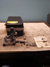 J & S GRINDING WHEEL DRESSER FLUID MOTION  ANGLE + RADII  W/CASE, ACCESSORIES