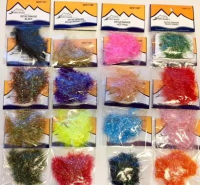 ESTAZ GRANDE CHENILLE. SPIRIT RIVER. ALL COLORS UV FLY TYING EGG SALMON PATTERNS