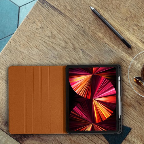 iPad Pro 11" 4th Gen Case - Genuine Leather -With Pencil Holder -With Sleep/Wake - Picture 8 of 12