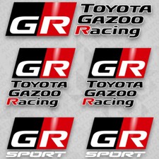 Toyota Gazoo Racing GR Sport Car Medal Logo Sticker Vinyl Decal Stripes Marker