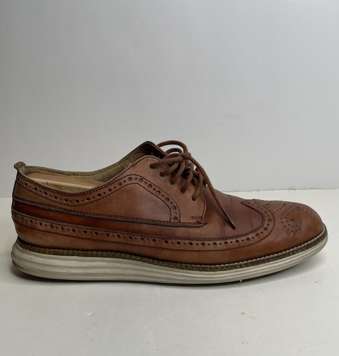 Cole Haan OriginalGrand Long Wing II Leather Woodbury Brown  display picture 3
