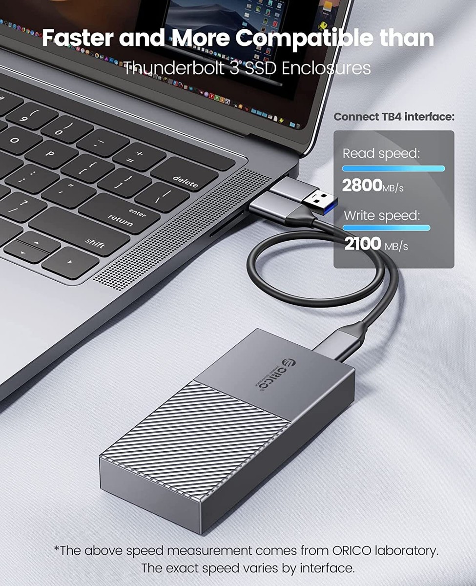 NewQ USB4 SSD Enclosure: USB 4.0, Thunderbolt 4/3 M.2 PCIe 4*4 NVMe SS –  NewQ Official