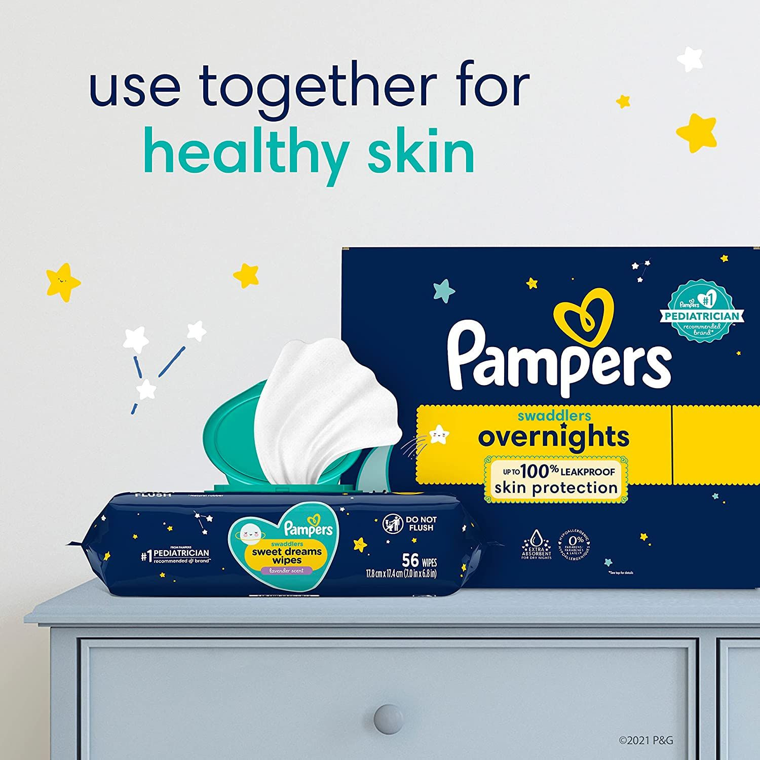 Diapers Size 4, 58 Count - Pampers Swaddlers Overnights 