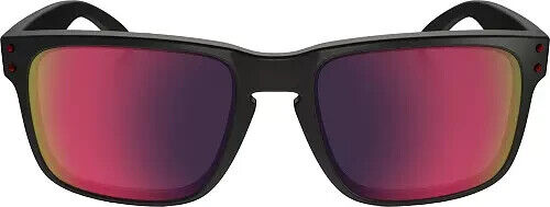 New Oakley Sunglasses HOLBROOK OO9102 MATTE BLACK POSITIVE RED IRIDIUM 910236 - Picture 2 of 5