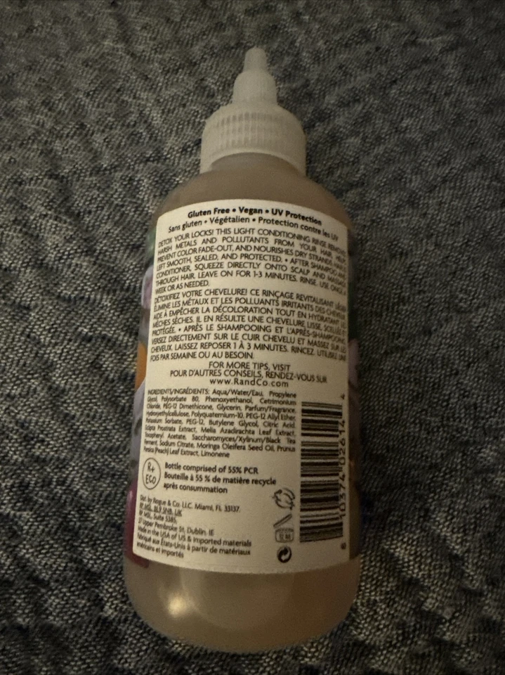 R + Co Teacup Peacholine Kambucha Detox Rinse 6oz NEW BOTTLE SEALED TOP - Image 2 of 2