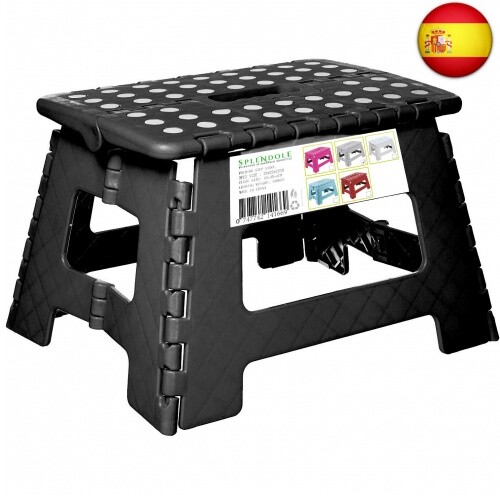 SPLENDOLE Taburete Plegable pequeño de 22 cm, Antideslizante, Compacto, de