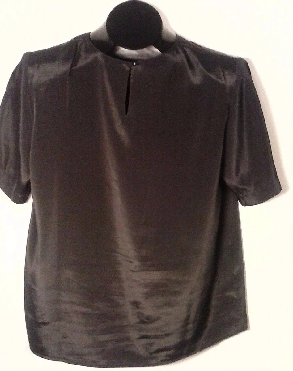 SARA STEPHEN WOMEN S BLACK SHIRT BLOUSE MEDIUM D1 eBay