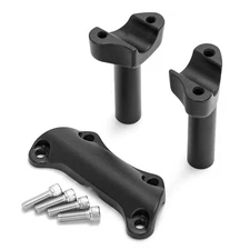 4"Handlebar Risers Top Clamp 1"Bar For Harley Softail Sportster 1200 Dyna FXDL