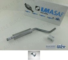 IMASAF Auspuff Mitteltopf + Anbauteile für Audi A2 1.4 34 Liter Tank 2000-2005