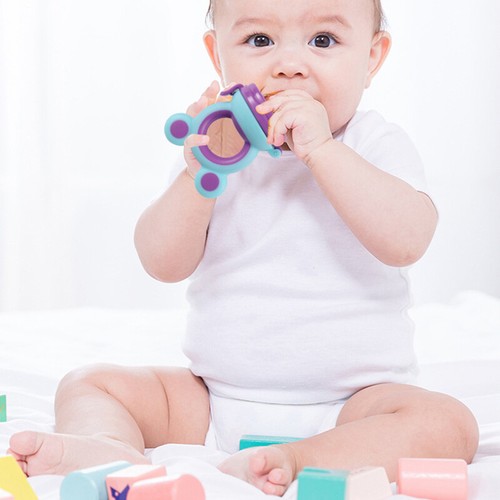 Baby Beißring Fruit Feeder Bite Bag Nippel Fütterung Sicherheit Gemüse > - Bild 16 von 26