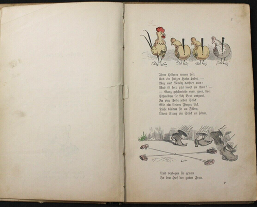 ANTIQUE 1893 GERMAN LANGUAGE "MAX UND MORITZ" BOOK BY WILHELM BUSCH ~ COMICS - Picture 8 of 22