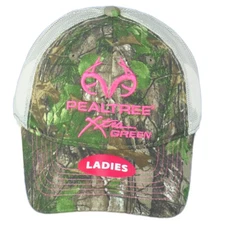 Team Realtree Ladies Women Camouflage Outdoors Logo Mesh Adjustable Hat Cap
