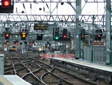 PHOTO  GLASGOW CENTRAL RAILWAY STATION THE COMPLEX NETWORK OF TRACKS AND POINTS