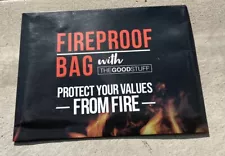 The Good Stuff Waterproof Fireproof Safe Bag Pouch 10" x 13" 2000