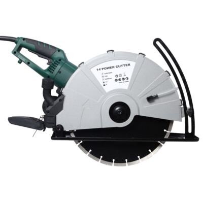 14'' Wet/Dry Electric Corded Circular Concrete Saw Power Angle Cutter 2600W ETL