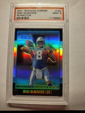 2001 MIKE McMAHON Bowman Chrome REFRACTOR ROOKIE #182 PSA 9 #97/1999