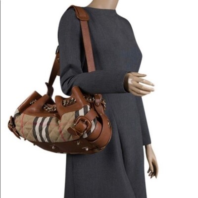 Authentic Burberry Prorsum Quilted Classic Check Margaret