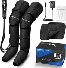 Air Compression Massager with Heat for Foot Leg Calf Thigh and Knee