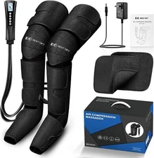 Air Compression Massager with Heat for Foot Leg Calf Thigh and Knee