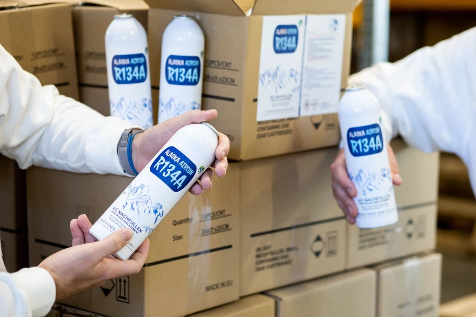 ALASKA@ R134a Gas Frasco Repuesto Refrigerante Llenado Aire Acondicionado - Imagen 2 de 4