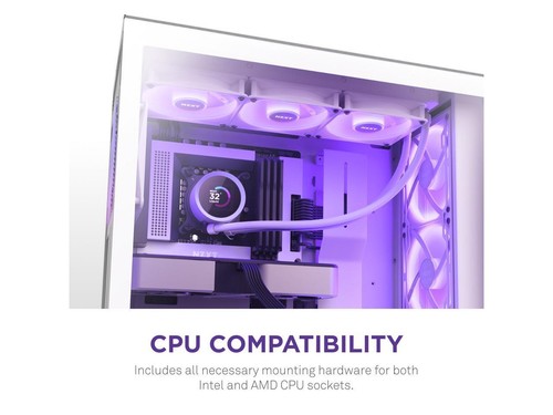 NZXT Kraken RGB 360mm - RL-KR360-W1- AIO RGB CPU Liquid Cooler - LCD Display - 3 - Afbeelding 8 van 8