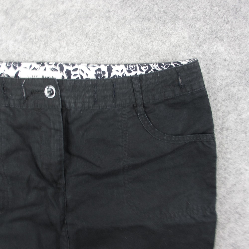 White House Black Market Womens Size 8 Black Nylon Tennis Skirt