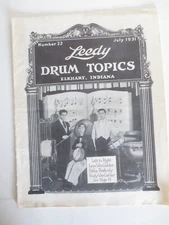 Vintage July 1931 Leedy Drum Topics #22