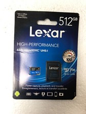 Genuine Lexar 633x 512GB MicroSDXC 4K V30 UHS-I