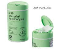 Biopure Plant Based Anti-Bacterial Hand Wipes with Aloe & Vitamin E, 50 ct Wipes