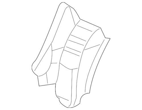 Extensión de arco de rueda trasera izquierda para Honda (N/P 64721-S9A-300ZZ)