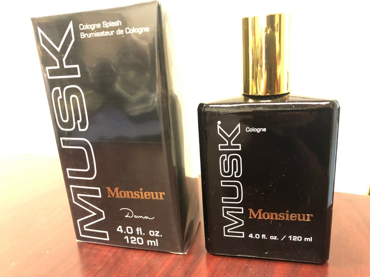 MUSK MONSIEUR FOR MEN by DANA CLASSIC FRAGRANCE 4.0 FL oz/ 120 ML