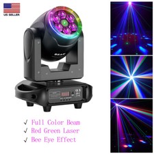 150W Bee Eye Laser 6LEDs Moving Head Stage Light RGBW DMX Beam DJ Disco Bar Lamp