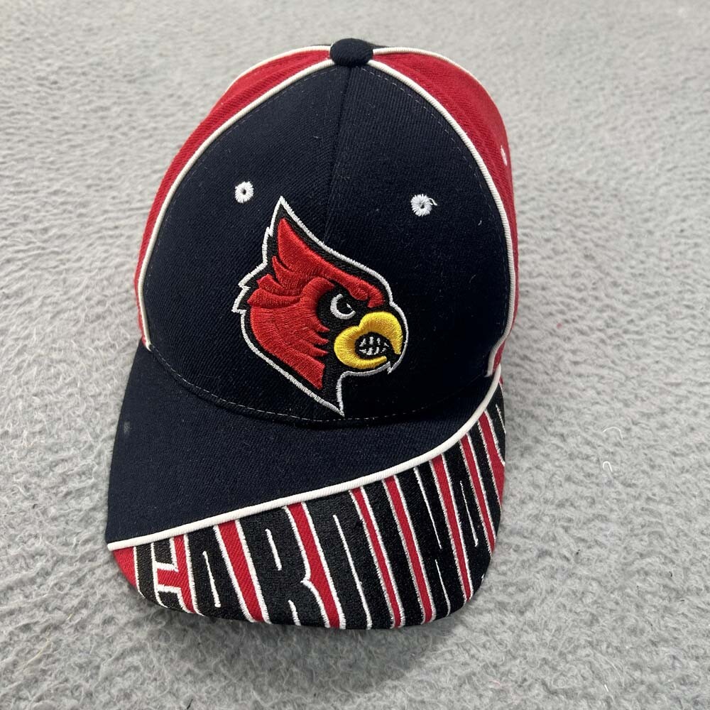 Louisville Cardinals Hat Cap Men Small Fitted  UofL UL Ville Zephyr Fit Fancy Bi