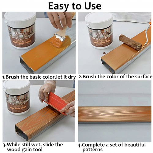 6Pcs/Set Wood Grain Tool 7 inch Graining Painting Tool Wood Texture Paint Rolle - Picture 4 of 9