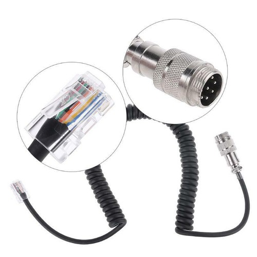 8Pin to RJ-45 Modular Plug Mic Cable Adapter for Yaesu Microphone MD-200 MD-100 - Picture 4 of 10