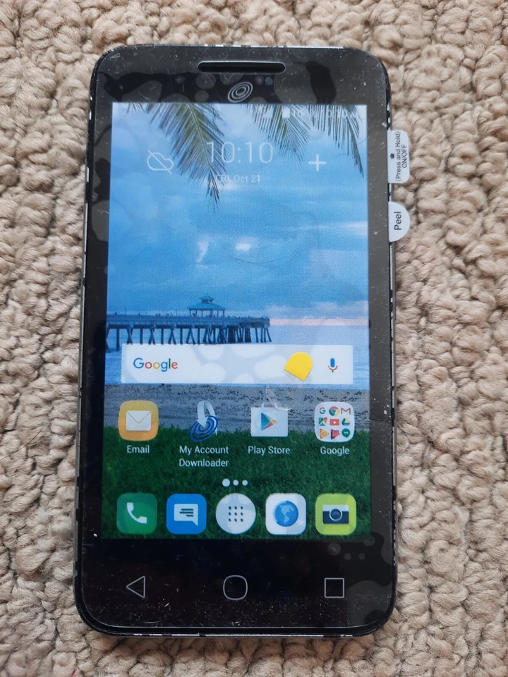 *CELULAR ALCATEL PIXI UNITE A466BG preto 8GB todas as peças originais (somente peças)* - Imagem 2 de 4