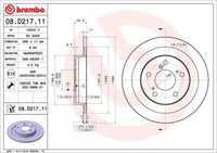 Brembo 2X Bremsscheibe Hinten Ø296 Mm Voll Beschichtet FüR Honda Civic IX FK