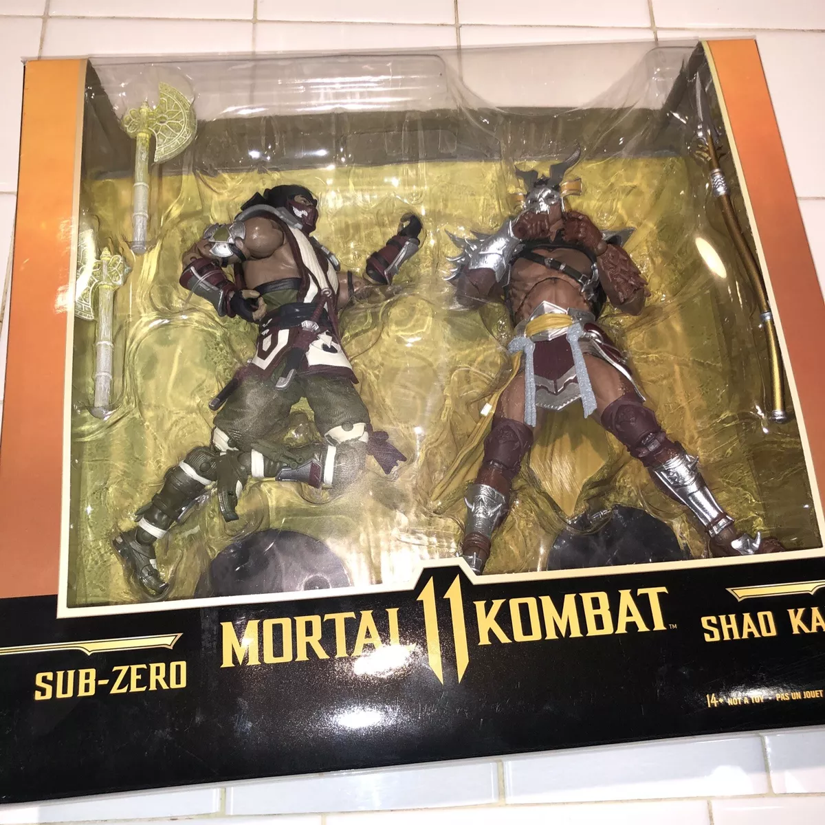  Sub Zero vs. Shao Khan Mortal Kombat 11 McFarlane Toys Action  Figure 2-Pack : Toys & Games