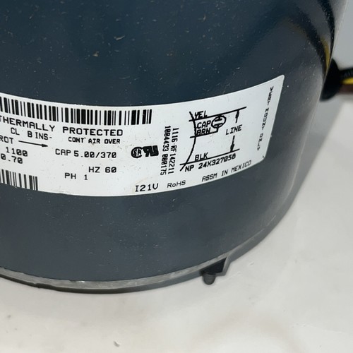 Carrier HC40GE466 Condenser Fan Motor, 1/4HP, 1100RPM, 1/2"Shaft, 1-Phase 460V. - Picture 3 of 7