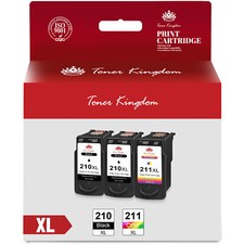 3Pack PG-210XL CL-211XL Ink compatible for Canon PIXMA MP280 480 490 495 MX320